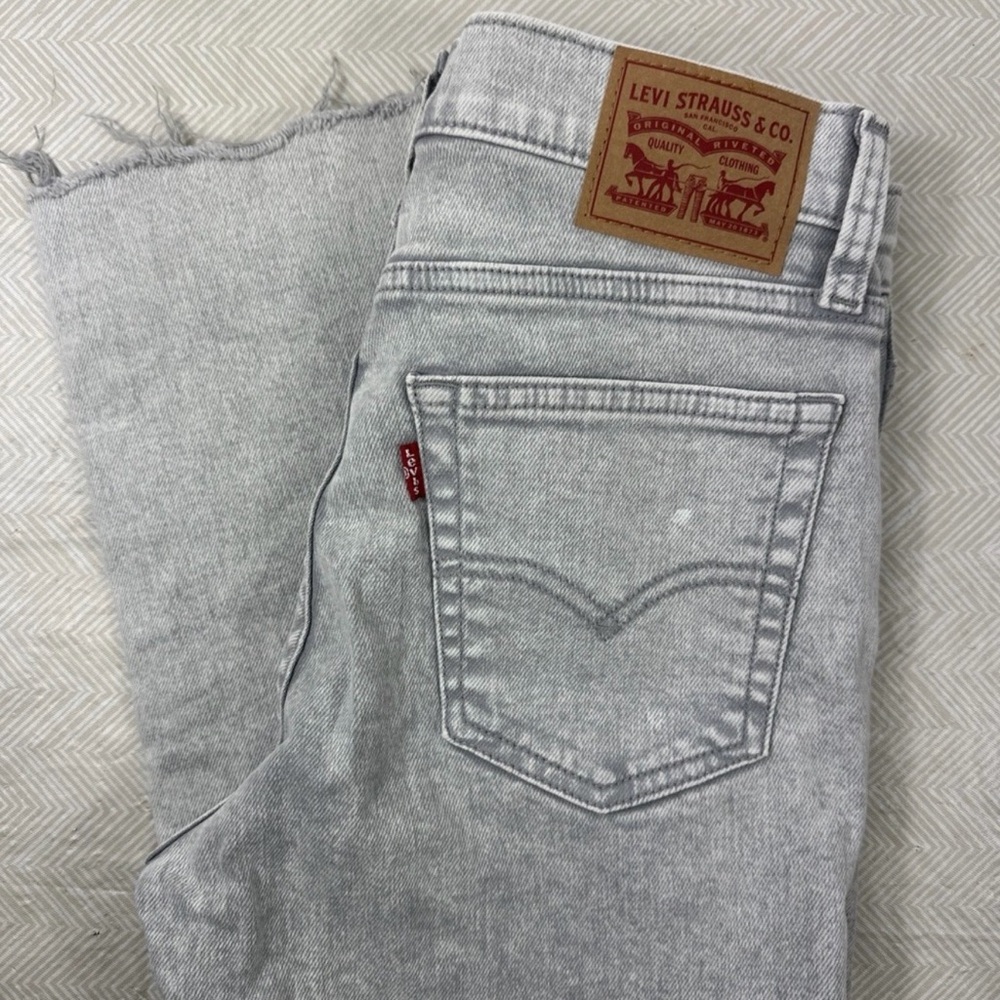 Levi's Gray Straight Leg Jeans